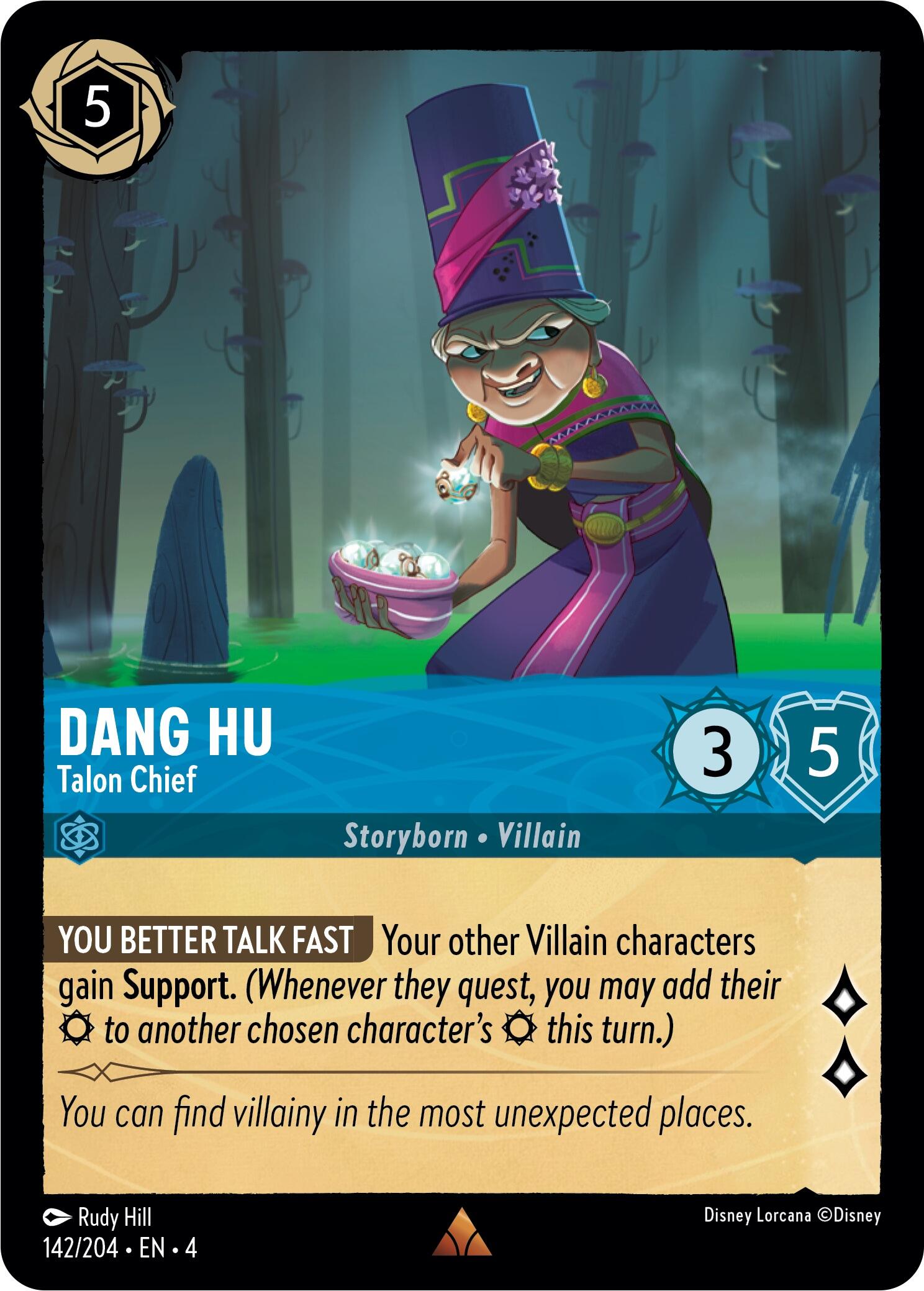 Dang Hu - Talon Chief (142/204) [Ursula's Return] | Boutique FDB TCG