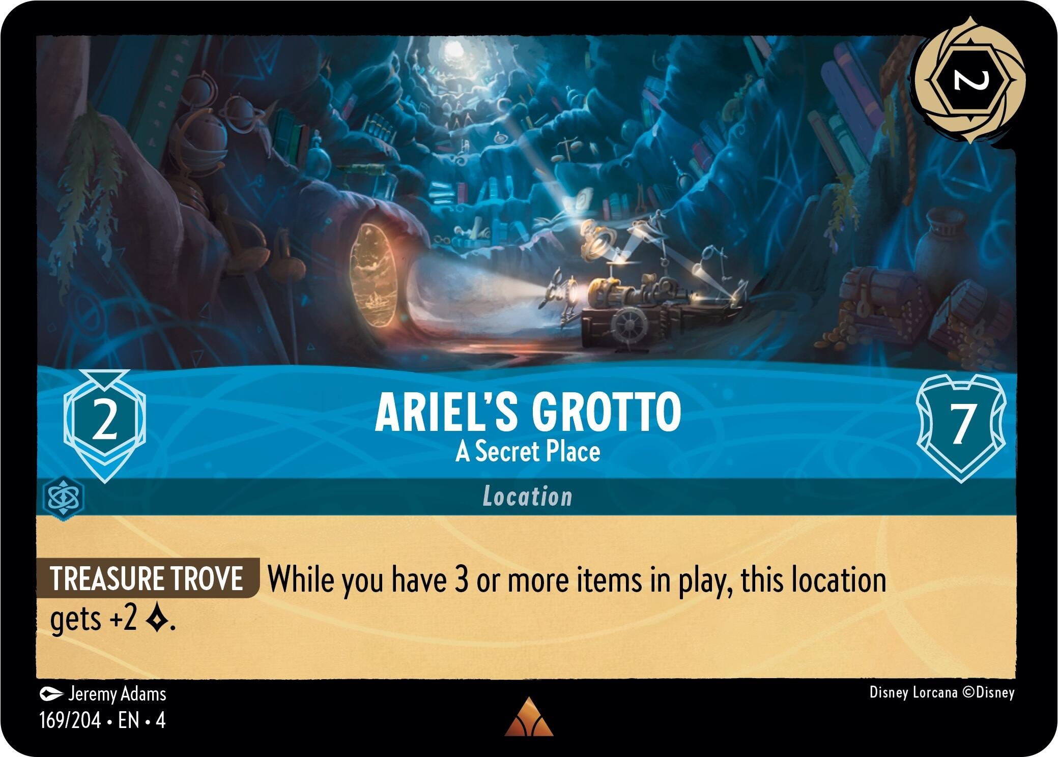 Ariel's Grotto - A Secret Place (169/204) [Ursula's Return] | Boutique FDB TCG