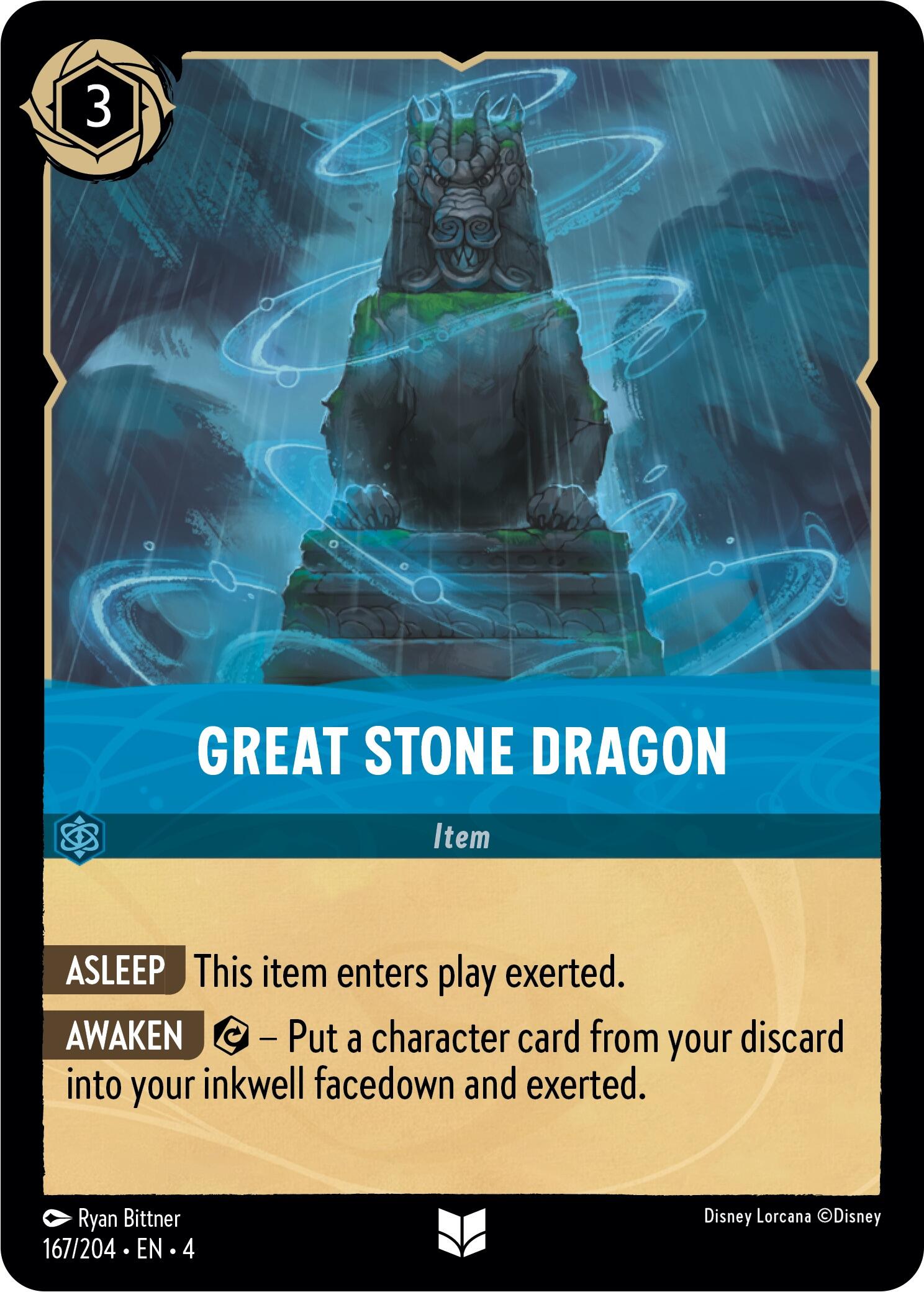 Great Stone Dragon (167/204) [Ursula's Return] | Boutique FDB TCG