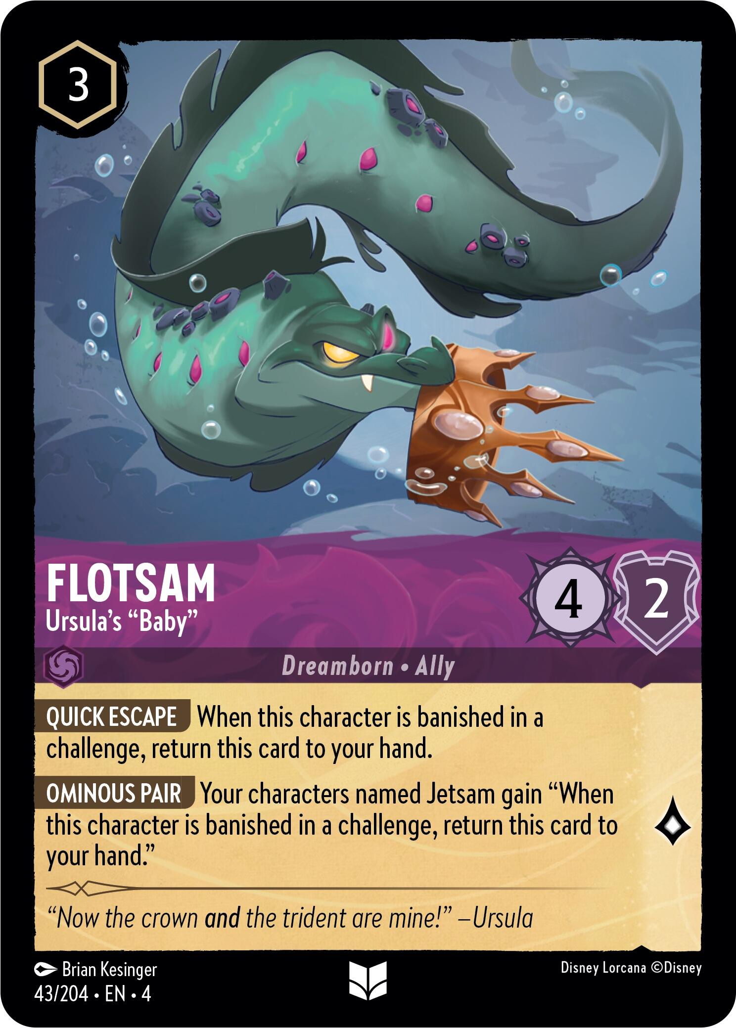 Flotsam - Ursula's "Baby" (43/204) [Ursula's Return] | Boutique FDB TCG