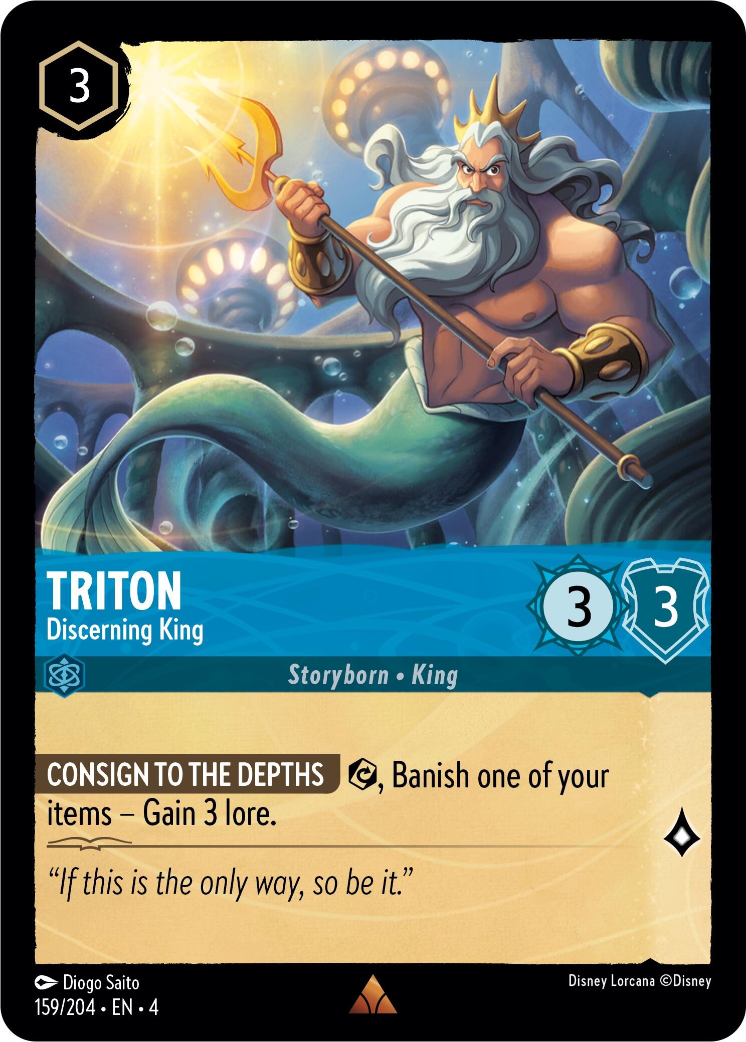 Triton - Discerning King (159/204) [Ursula's Return] | Boutique FDB TCG