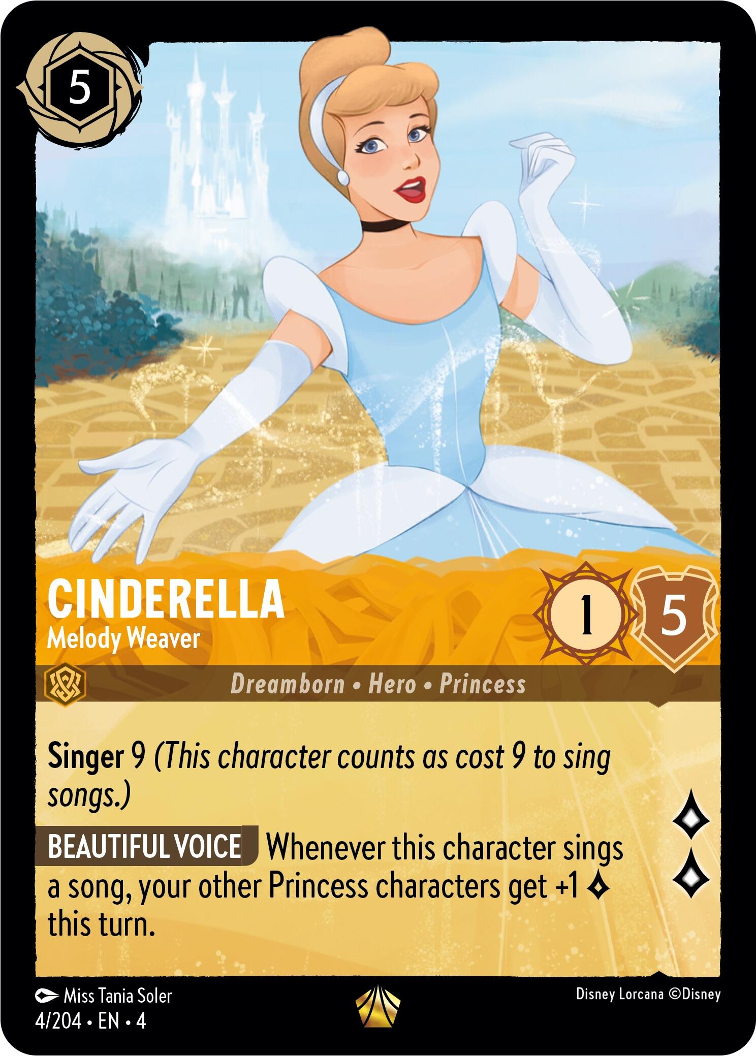 Cinderella - Melody Weaver (4/204) [Ursula's Return] | Boutique FDB TCG