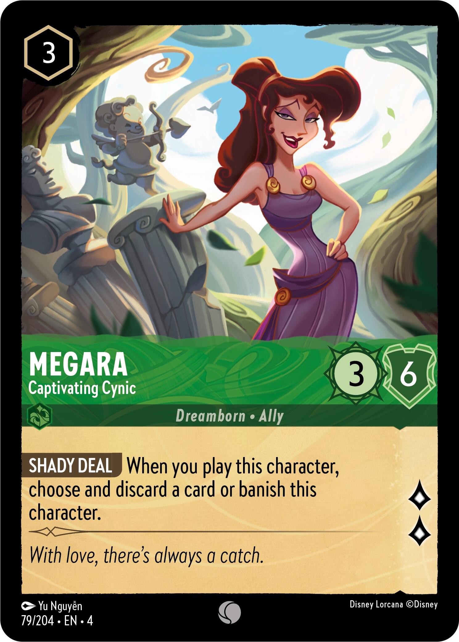 Megara - Captivating Cynic (79/204) [Ursula's Return] | Boutique FDB TCG