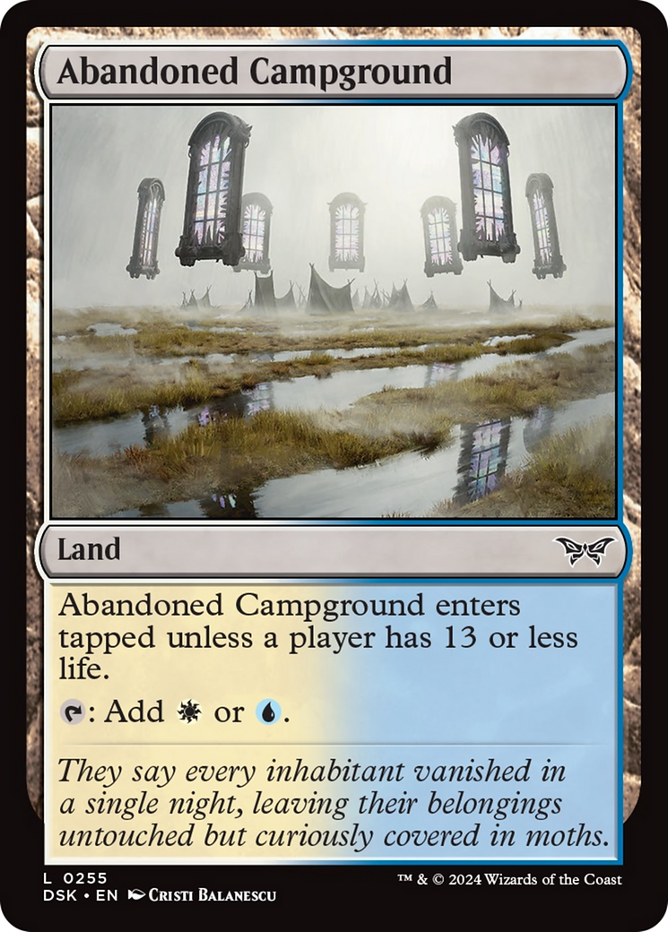 Abandoned Campground [Duskmourn: House of Horror] | Boutique FDB TCG