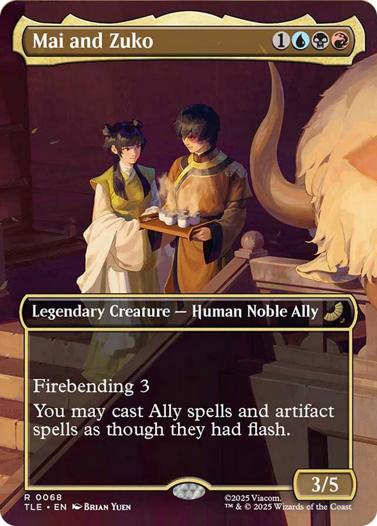 Mai and Zuko (Borderless) [Avatar: The Last Airbender: Eternal-Legal] | Boutique FDB TCG