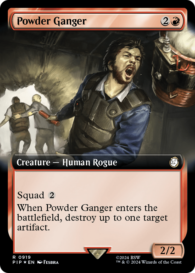 Powder Ganger (Extended Art) (Surge Foil) [Fallout] | Boutique FDB TCG