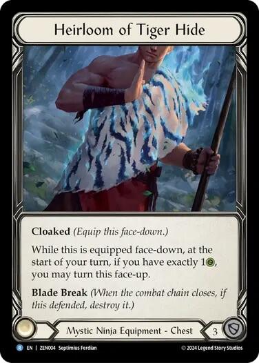 Heirloom of Tiger Hide [ZEN004] (Part the Mistveil Zen Blitz Deck) | Boutique FDB TCG