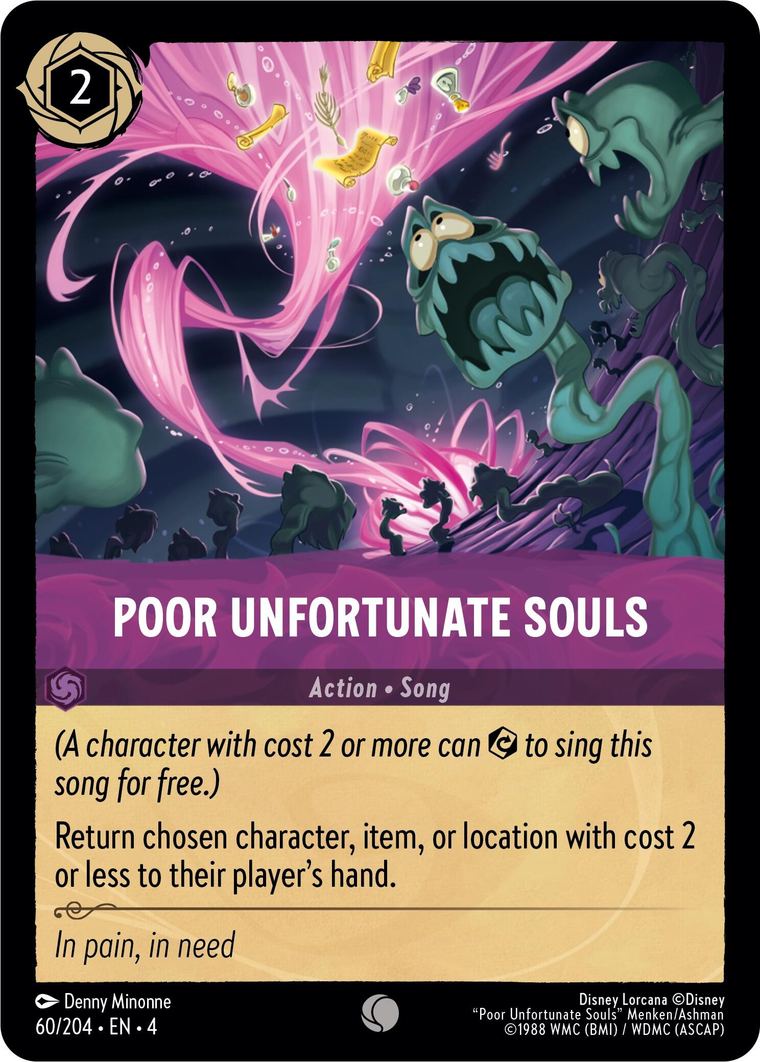 Poor Unfortunate Souls (60/204) [Ursula's Return] | Boutique FDB TCG