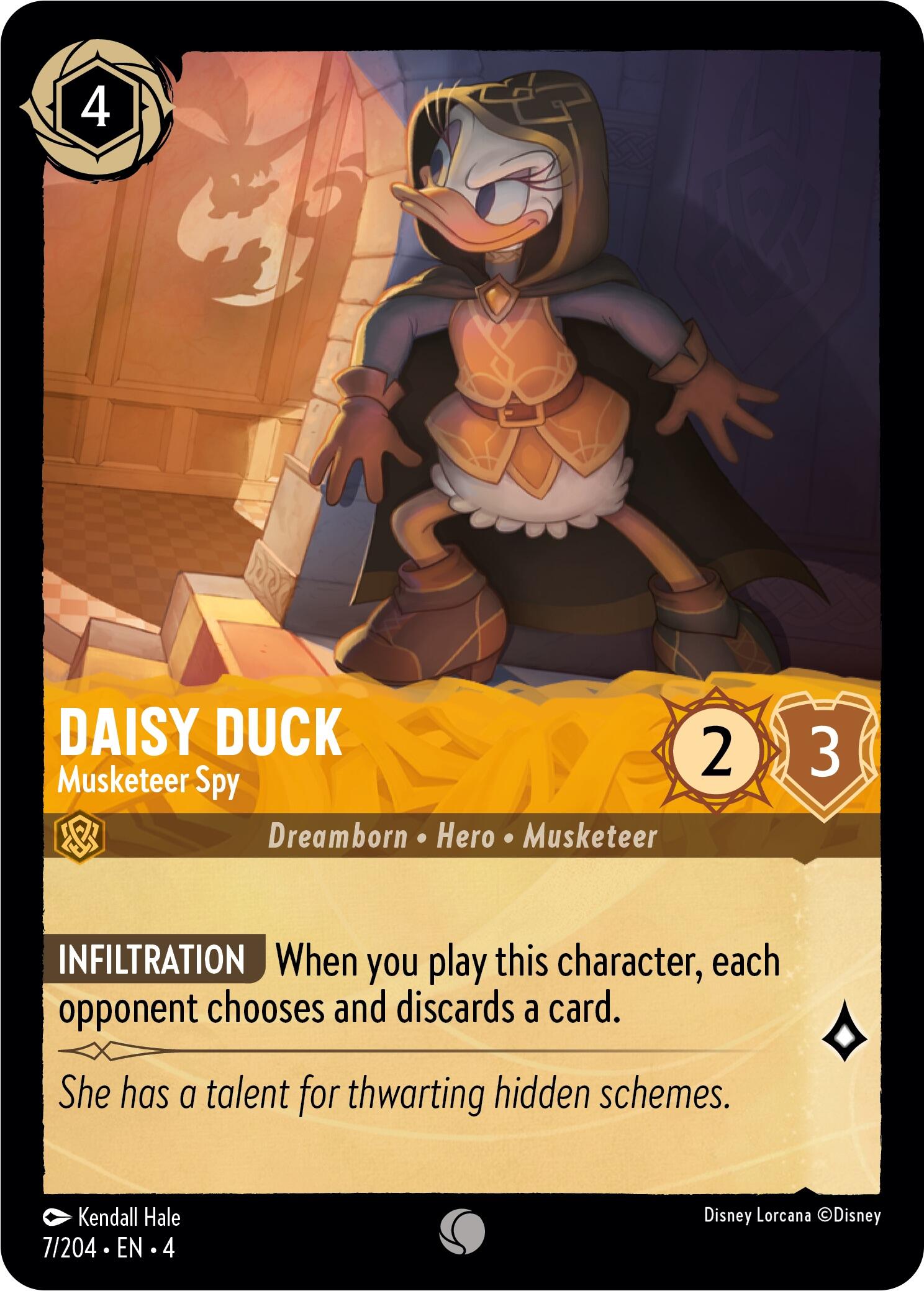Daisy Duck - Musketeer Spy (7/204) [Ursula's Return] | Boutique FDB TCG