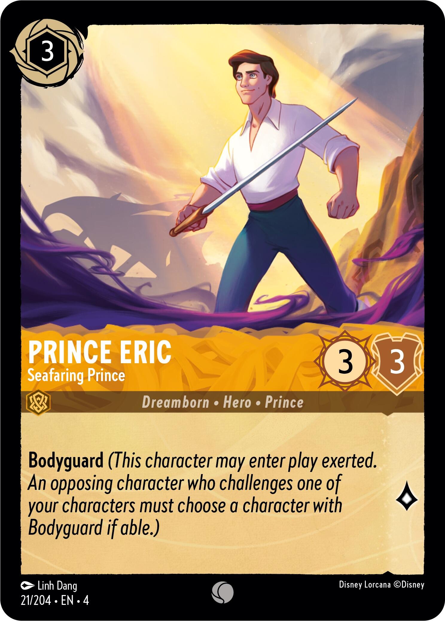 Prince Eric - Seafaring Prince (21/204) [Ursula's Return] | Boutique FDB TCG