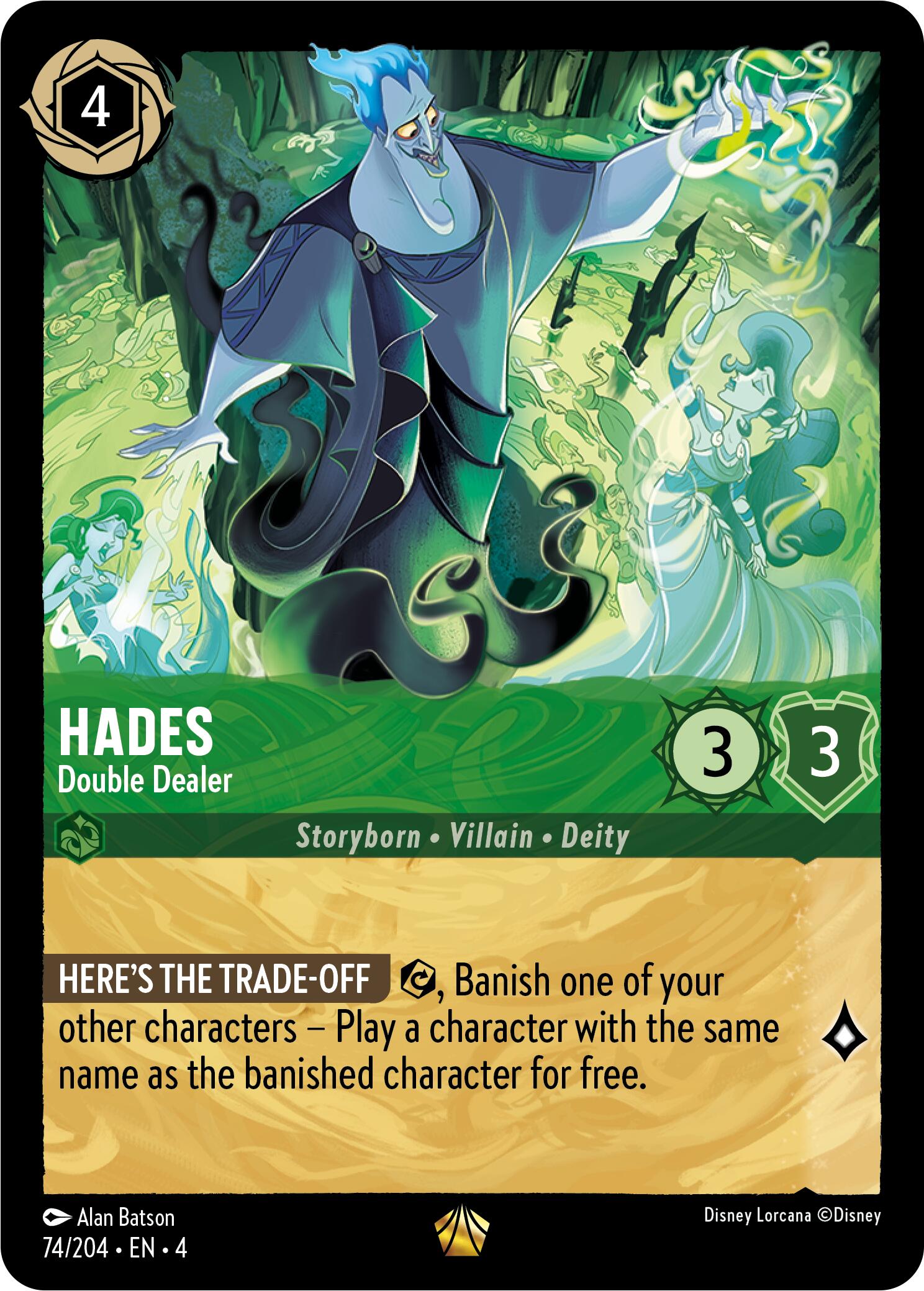 Hades - Double Dealer (74/204) [Ursula's Return] | Boutique FDB TCG