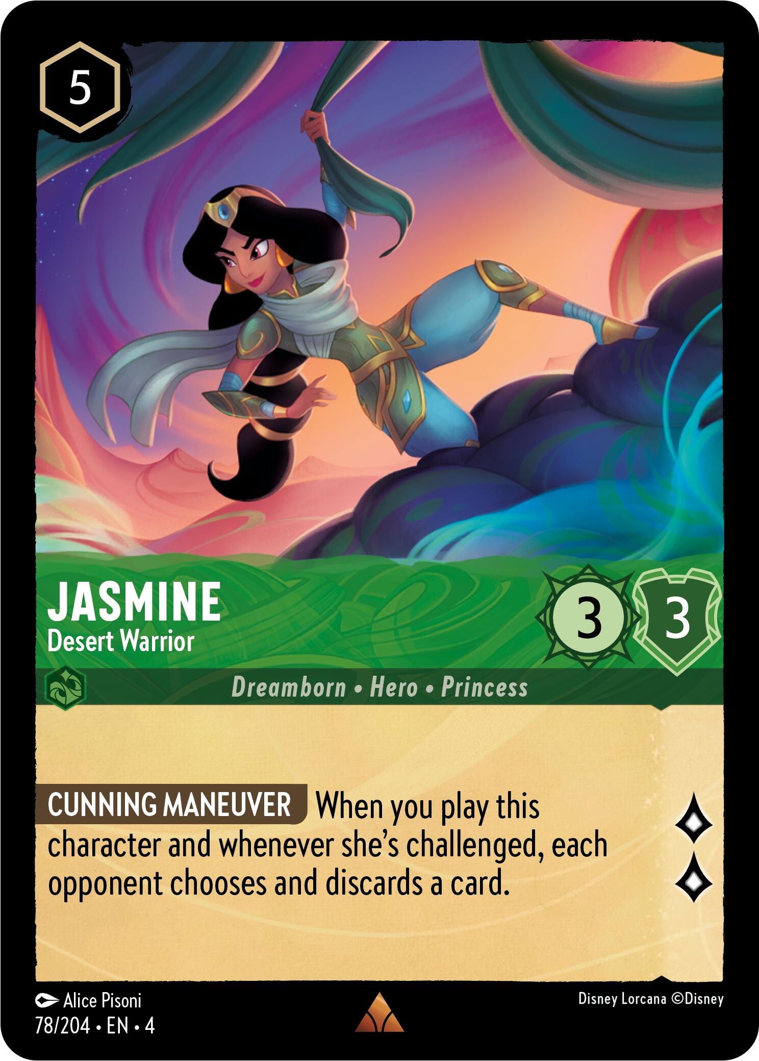 Jasmine - Desert Warrior (78/204) [Ursula's Return] | Boutique FDB TCG