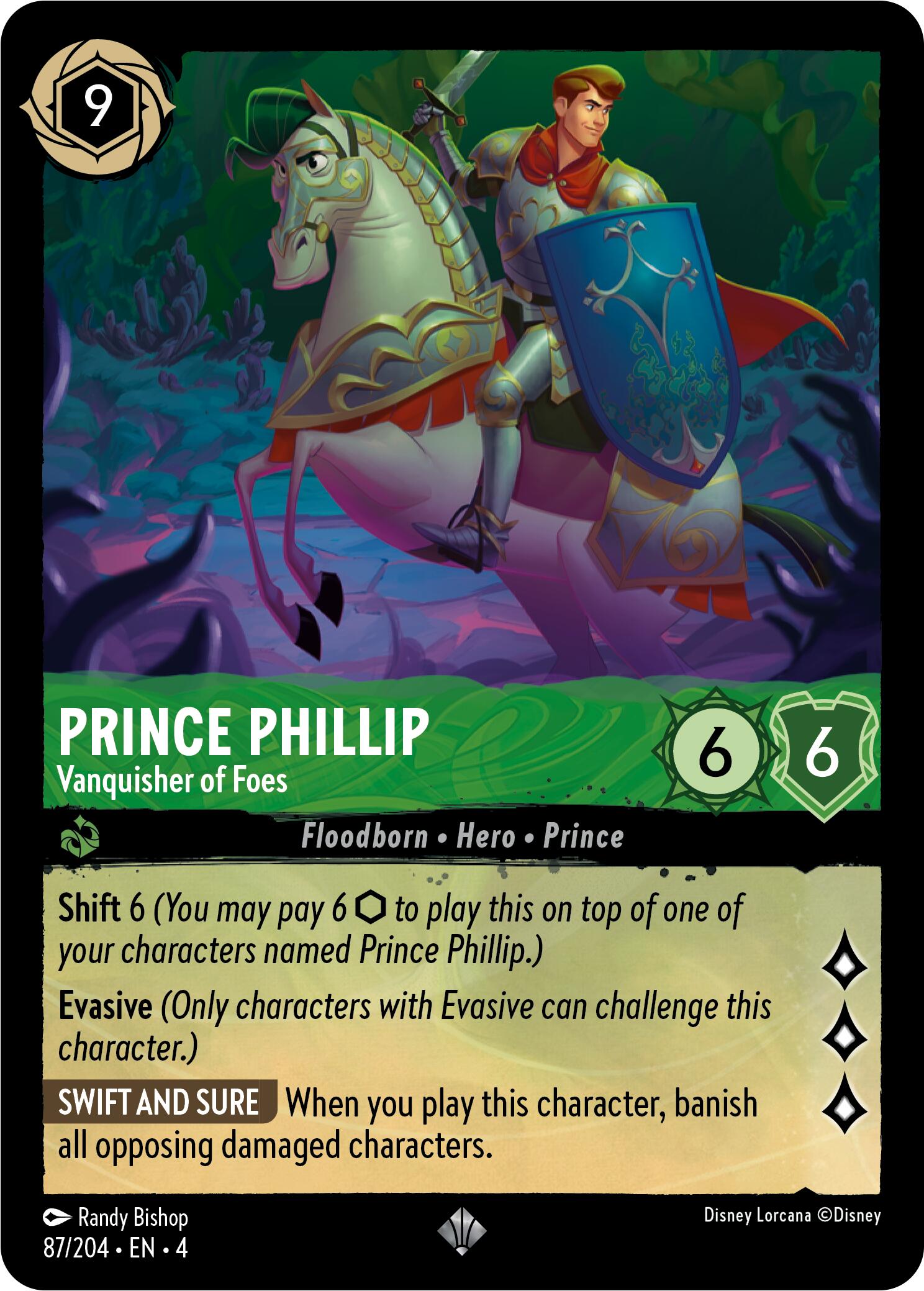 Prince Phillip - Vanquisher of Foes (87/204) [Ursula's Return] | Boutique FDB TCG