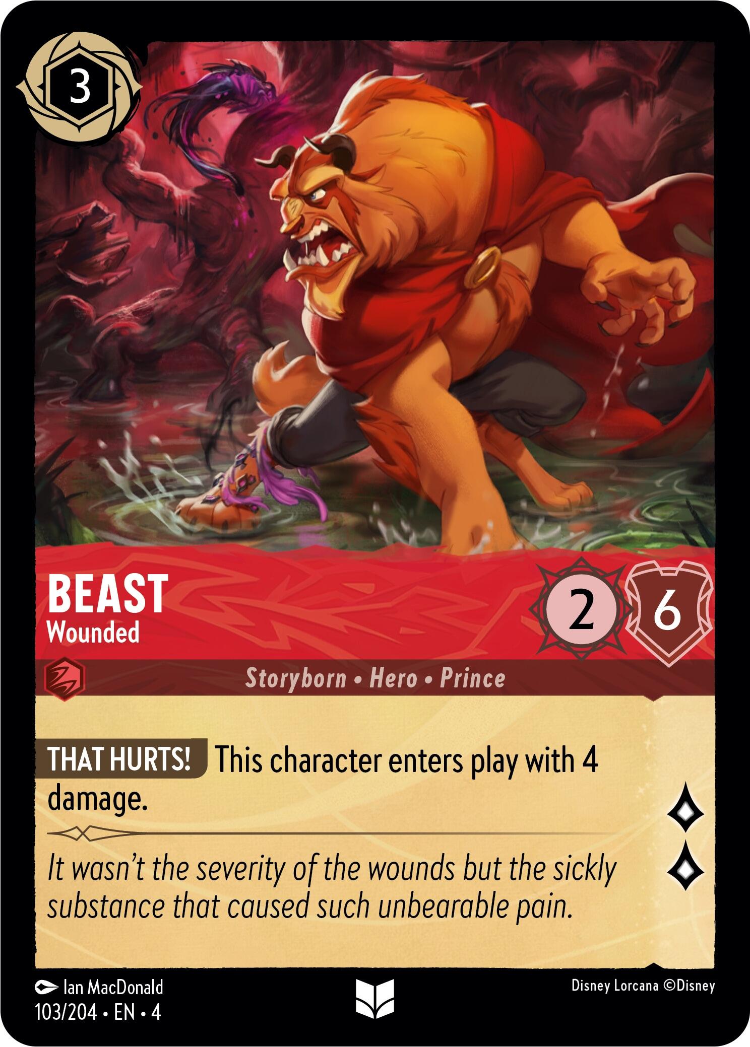 Beast - Wounded (103/204) [Ursula's Return] | Boutique FDB TCG