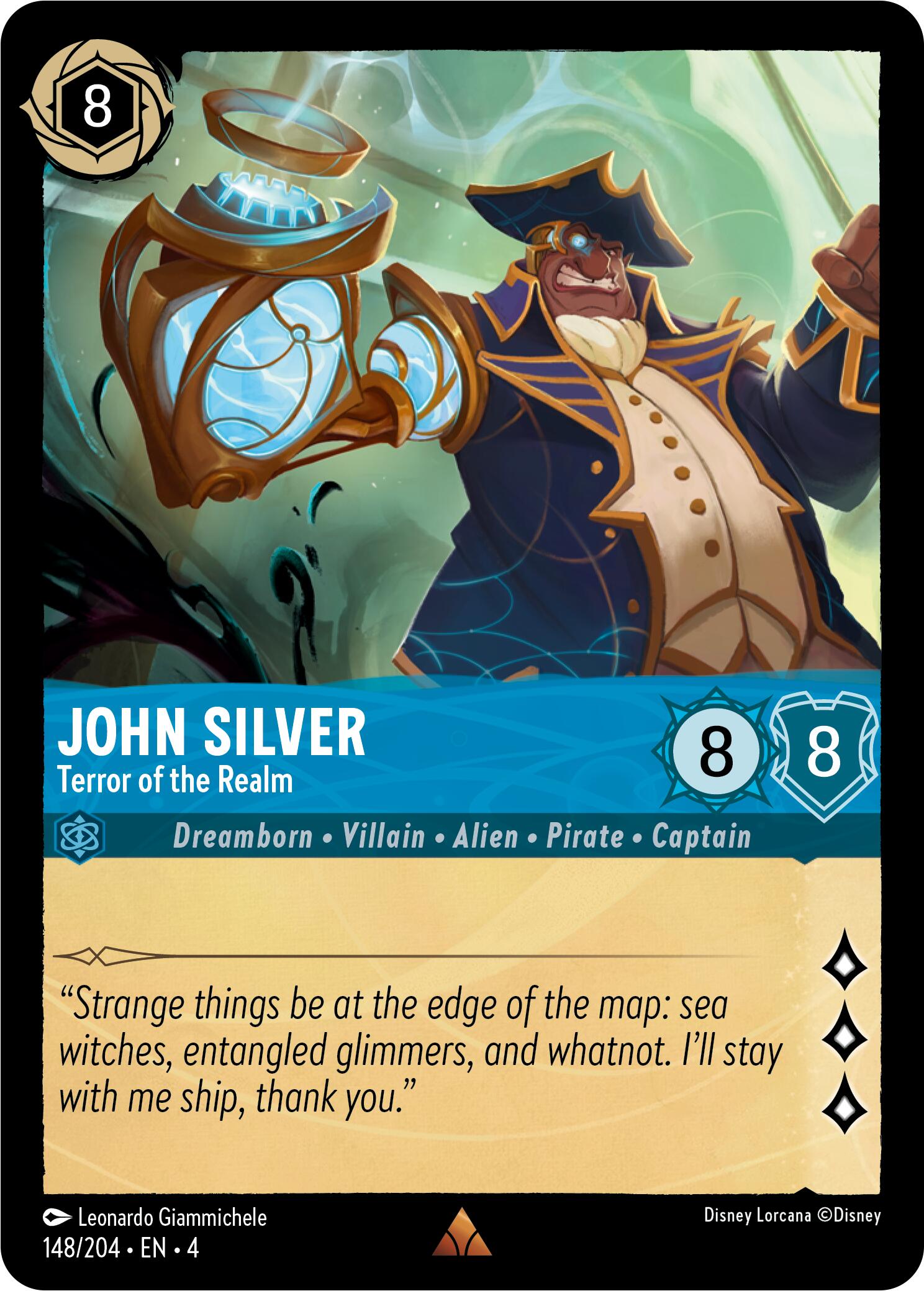 John Silver Terror of the Realm (148/204) [Ursula's Return] | Boutique FDB TCG