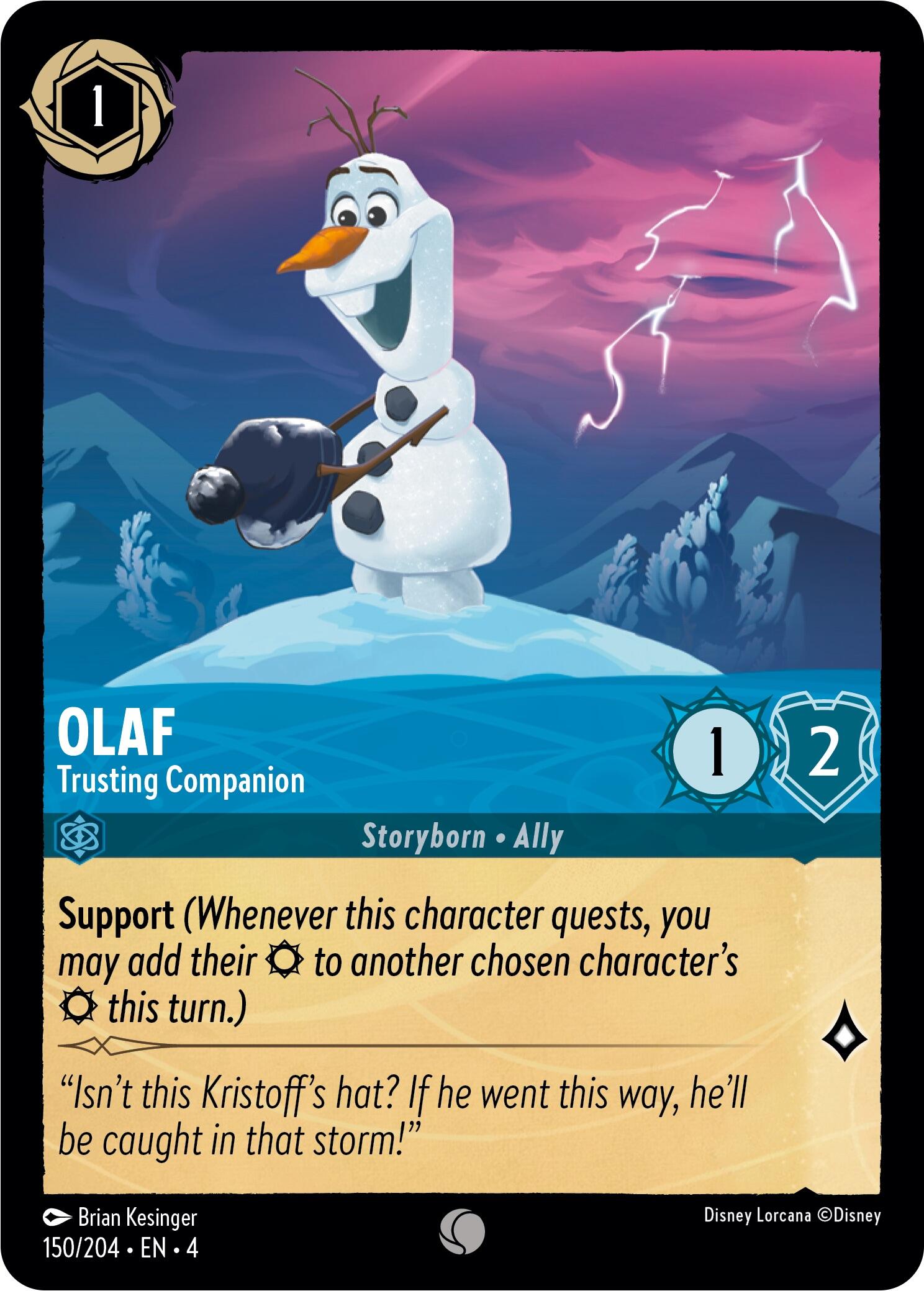 Olaf - Trusting Companion (150/204) [Ursula's Return] | Boutique FDB TCG