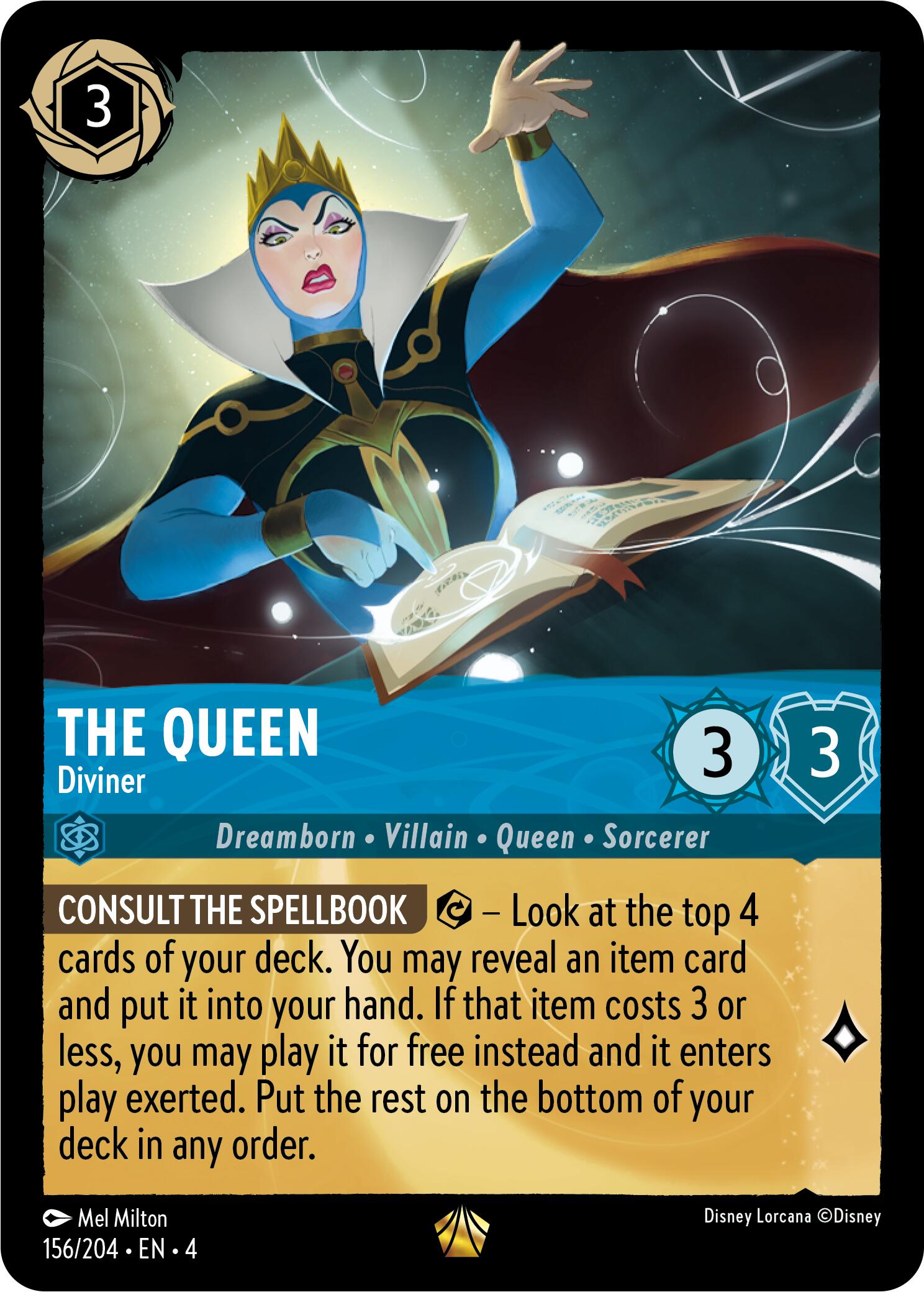 The Queen - Diviner (156/204) [Ursula's Return] | Boutique FDB TCG