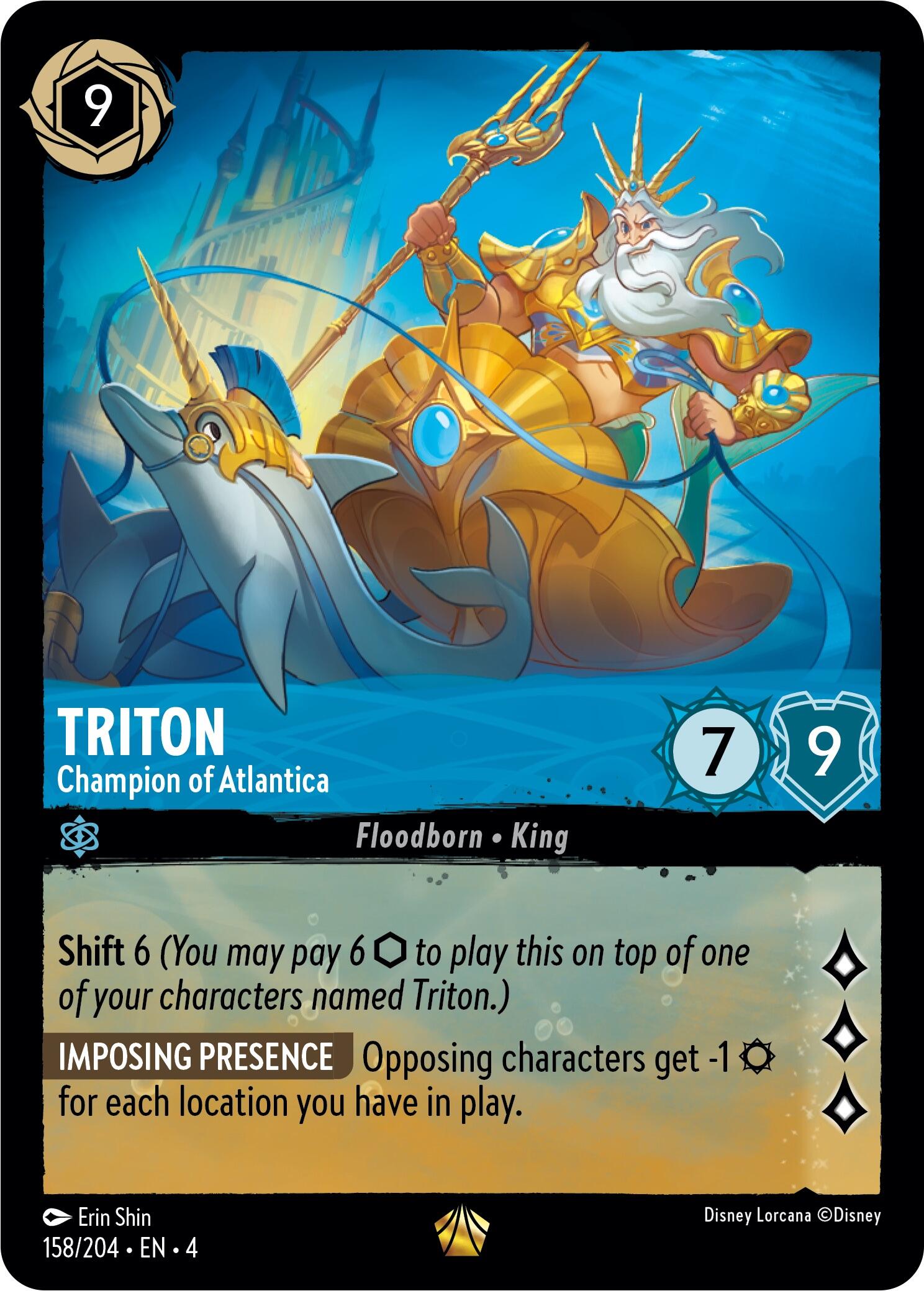 Triton - Champion of Atlantica (158/204) [Ursula's Return] | Boutique FDB TCG