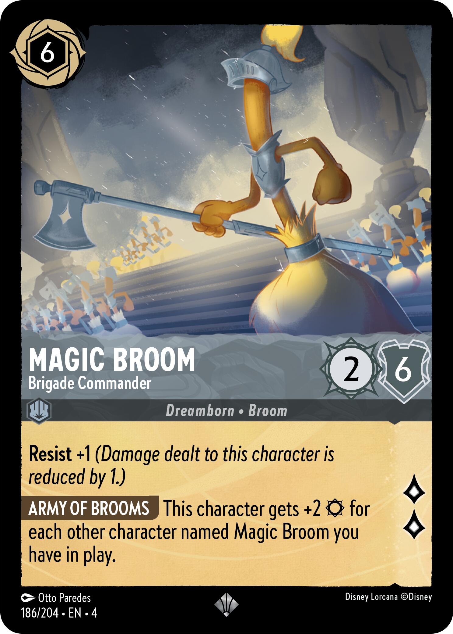 Magic Broom - Brigade Commander (186/204) [Ursula's Return] | Boutique FDB TCG