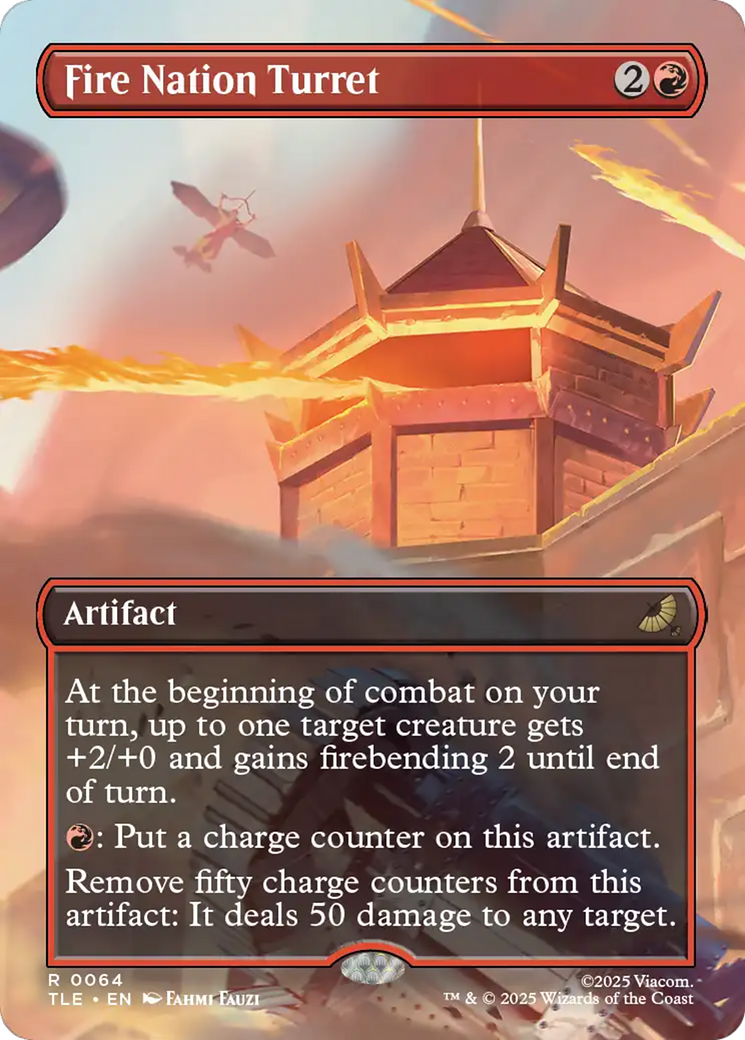 Fire Nation Turret (Borderless) [Avatar: The Last Airbender: Eternal-Legal] | Boutique FDB TCG