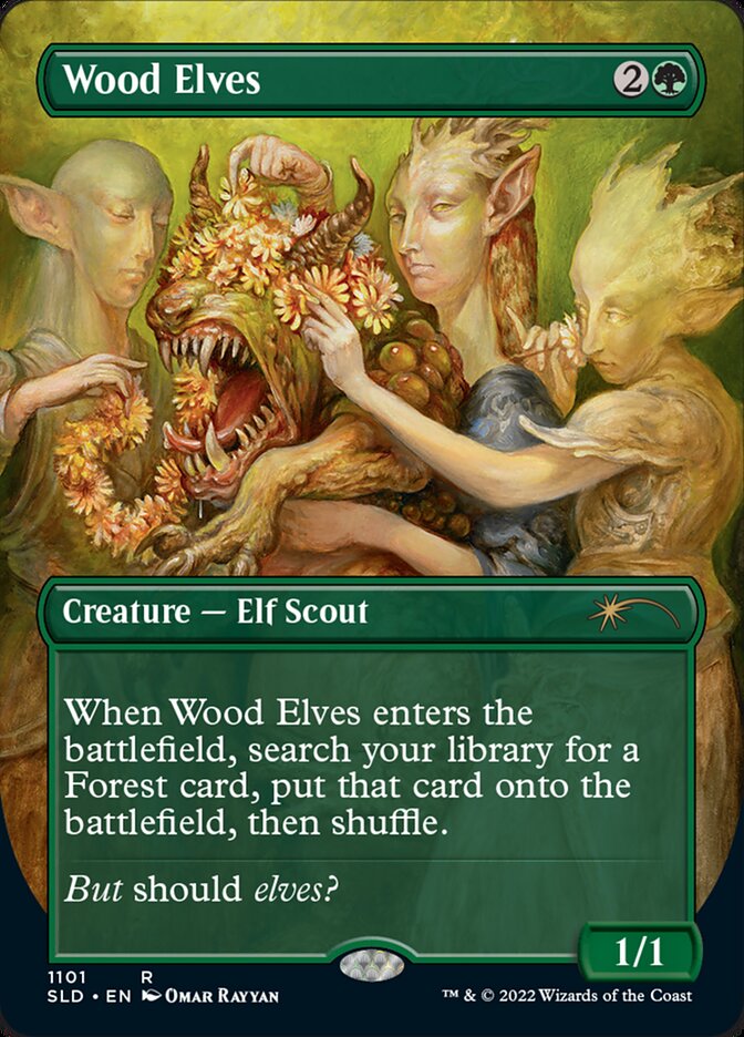 Wood Elves (Borderless) [Secret Lair Drop Series] | Boutique FDB TCG