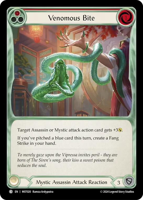 Venomous Bite (Red) [MST020] (Part the Mistveil) | Boutique FDB TCG