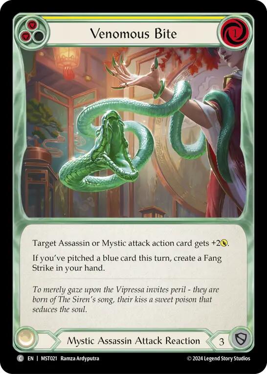 Venomous Bite (Yellow) [MST021] (Part the Mistveil) | Boutique FDB TCG