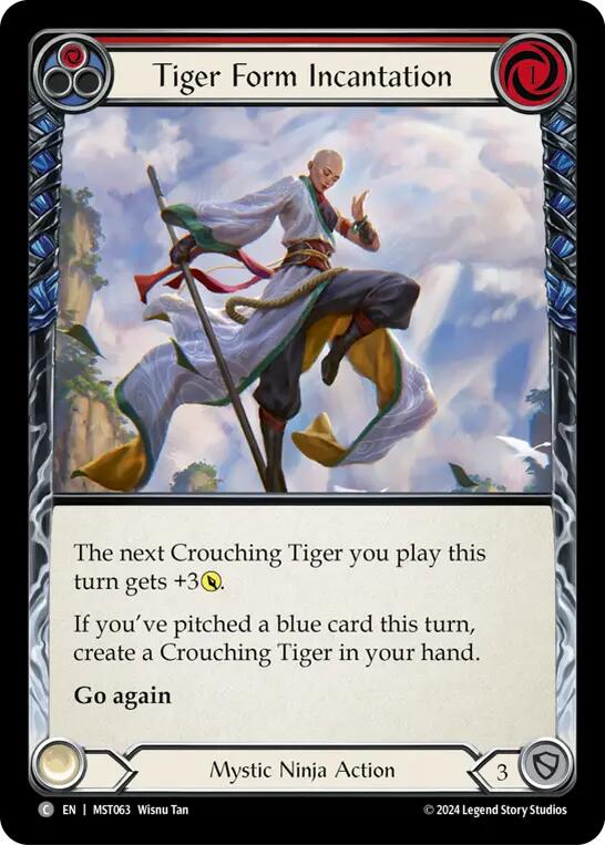 Tiger Form Incantation (Red) [MST063] (Part the Mistveil) | Boutique FDB TCG