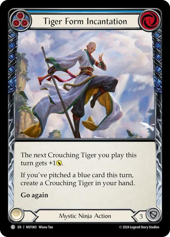 Tiger Form Incantation (Blue) [MST065] (Part the Mistveil) | Boutique FDB TCG