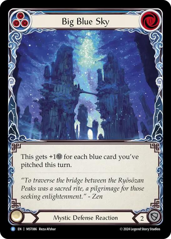 Big Blue Sky [MST086] (Part the Mistveil)  Rainbow Foil | Boutique FDB TCG