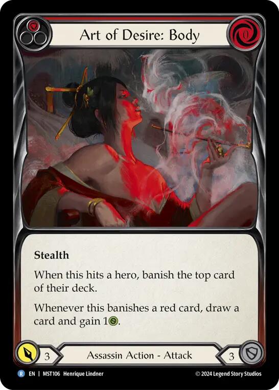 Art of Desire: Body (Red) [MST106] (Part the Mistveil)  Rainbow Foil | Boutique FDB TCG