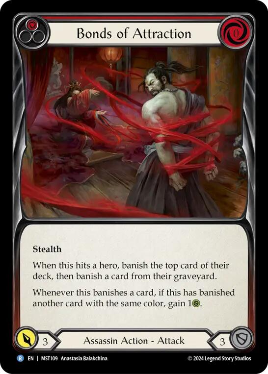 Bonds of Attraction (Red) [MST109] (Part the Mistveil) | Boutique FDB TCG