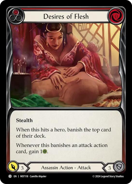 Desires of Flesh (Red) [MST118] (Part the Mistveil) | Boutique FDB TCG