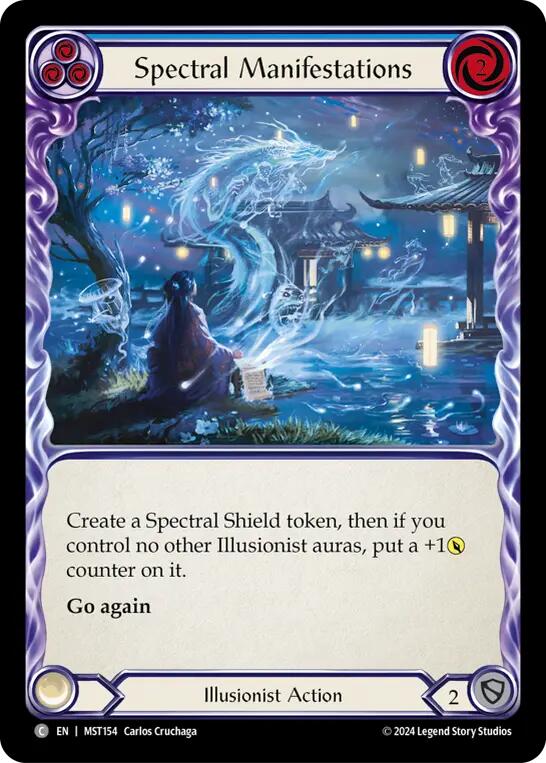 Spectral Manifestations (Blue) [MST154] (Part the Mistveil)  Rainbow Foil | Boutique FDB TCG