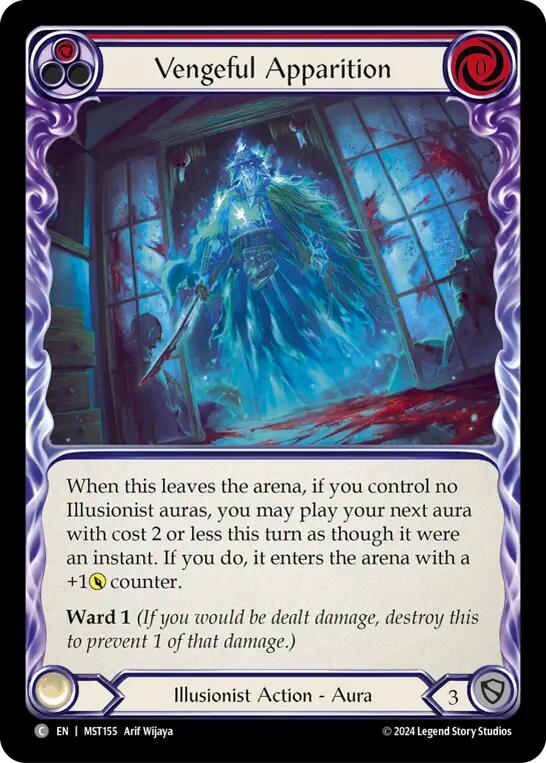 Vengeful Apparition (Red) [MST155] (Part the Mistveil) | Boutique FDB TCG