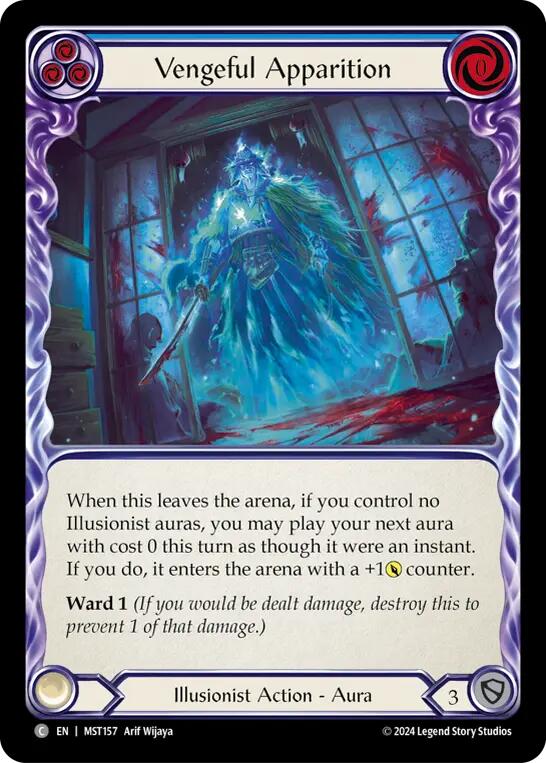 Vengeful Apparition (Blue) [MST157] (Part the Mistveil) | Boutique FDB TCG