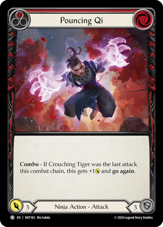 Pouncing Qi (Red) [MST182] (Part the Mistveil) | Boutique FDB TCG