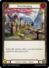 Gravekeeping (Yellow) [MST201] (Part the Mistveil)  Rainbow Foil | Boutique FDB TCG