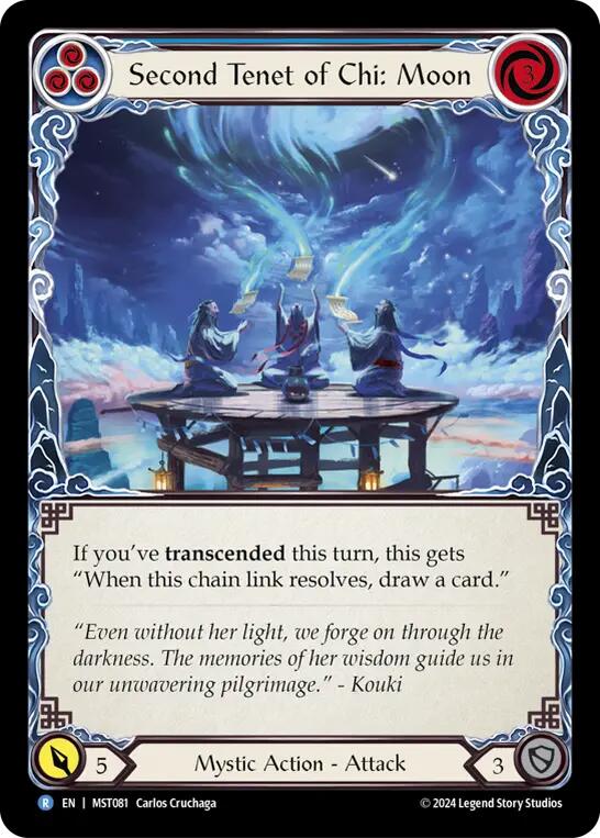 Second Tenet of Chi: Moon [MST081] (Part the Mistveil) | Boutique FDB TCG