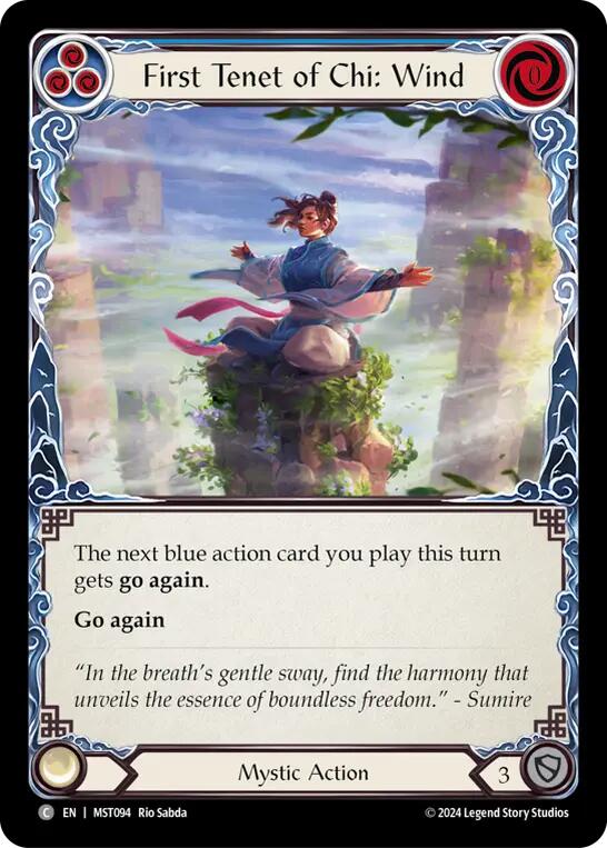 First Tenet of Chi: Wind [MST094] (Part the Mistveil) | Boutique FDB TCG