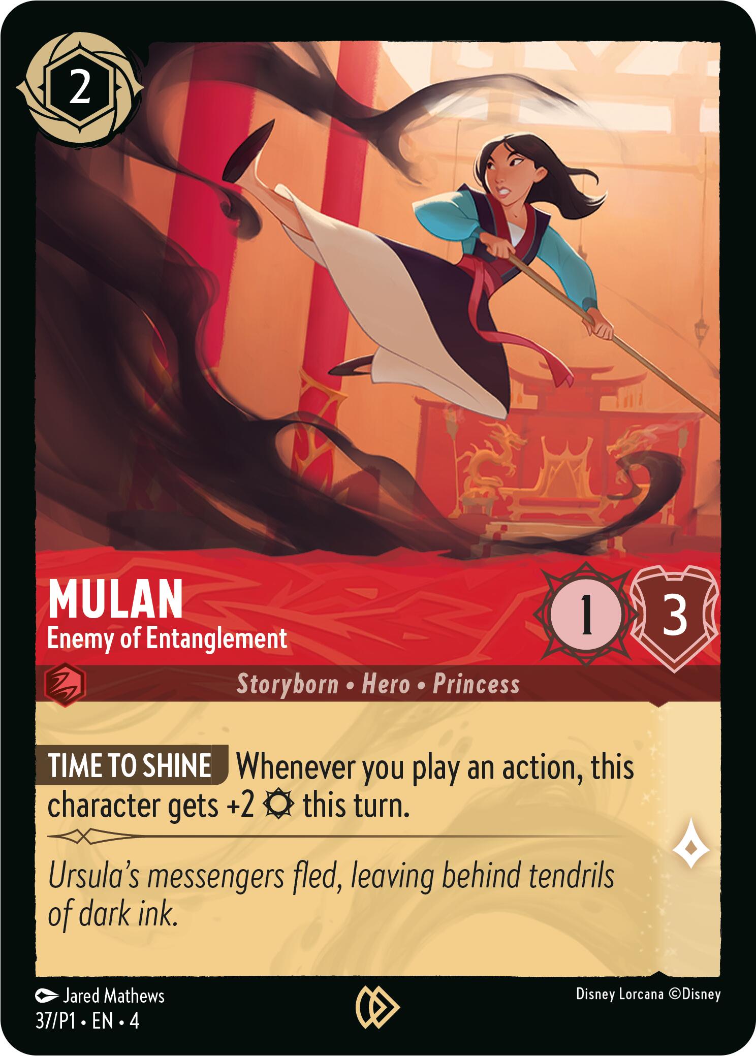 Mulan - Enemy of Entanglement (37) [Promo Cards] | Boutique FDB TCG
