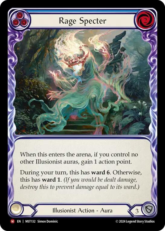 Rage Specter [MST132] (Part the Mistveil)  Rainbow Foil | Boutique FDB TCG