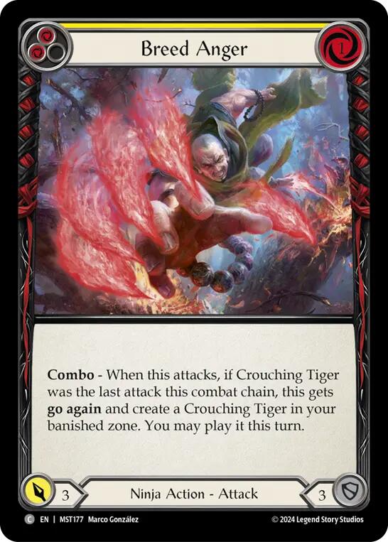 Breed Anger (Yellow) [MST177] (Part the Mistveil) | Boutique FDB TCG