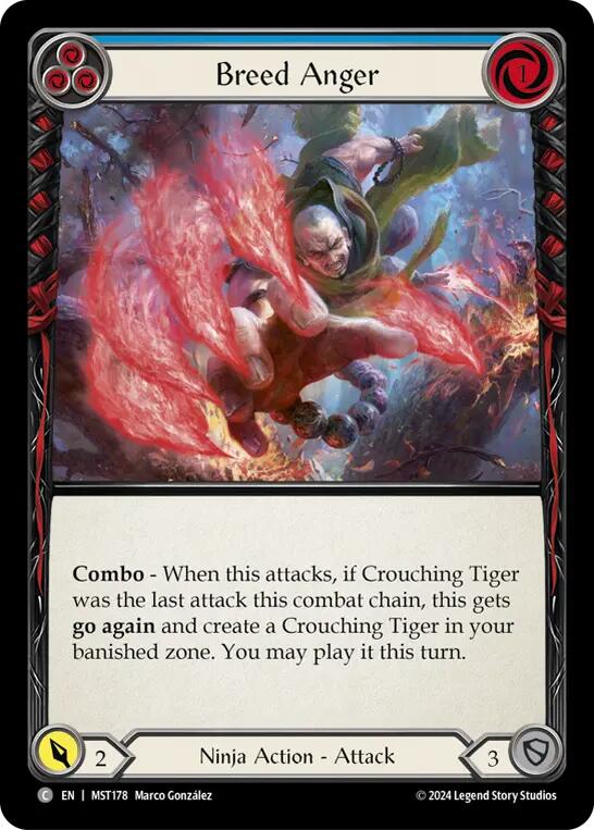 Breed Anger (Blue) [MST178] (Part the Mistveil) | Boutique FDB TCG