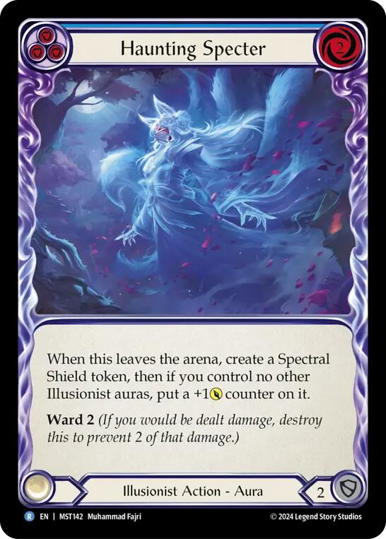 Haunting Specter (Blue) [MST142] (Part the Mistveil)  Rainbow Foil | Boutique FDB TCG