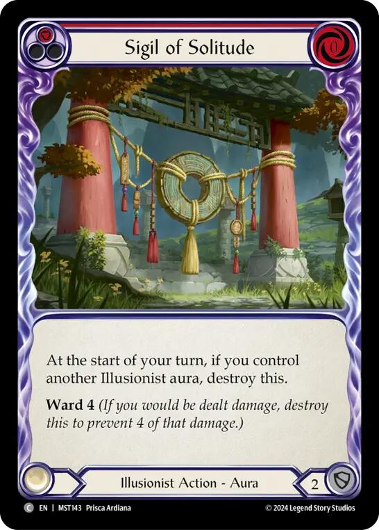 Sigil of Solitude (Red) [MST143] (Part the Mistveil)  Rainbow Foil | Boutique FDB TCG