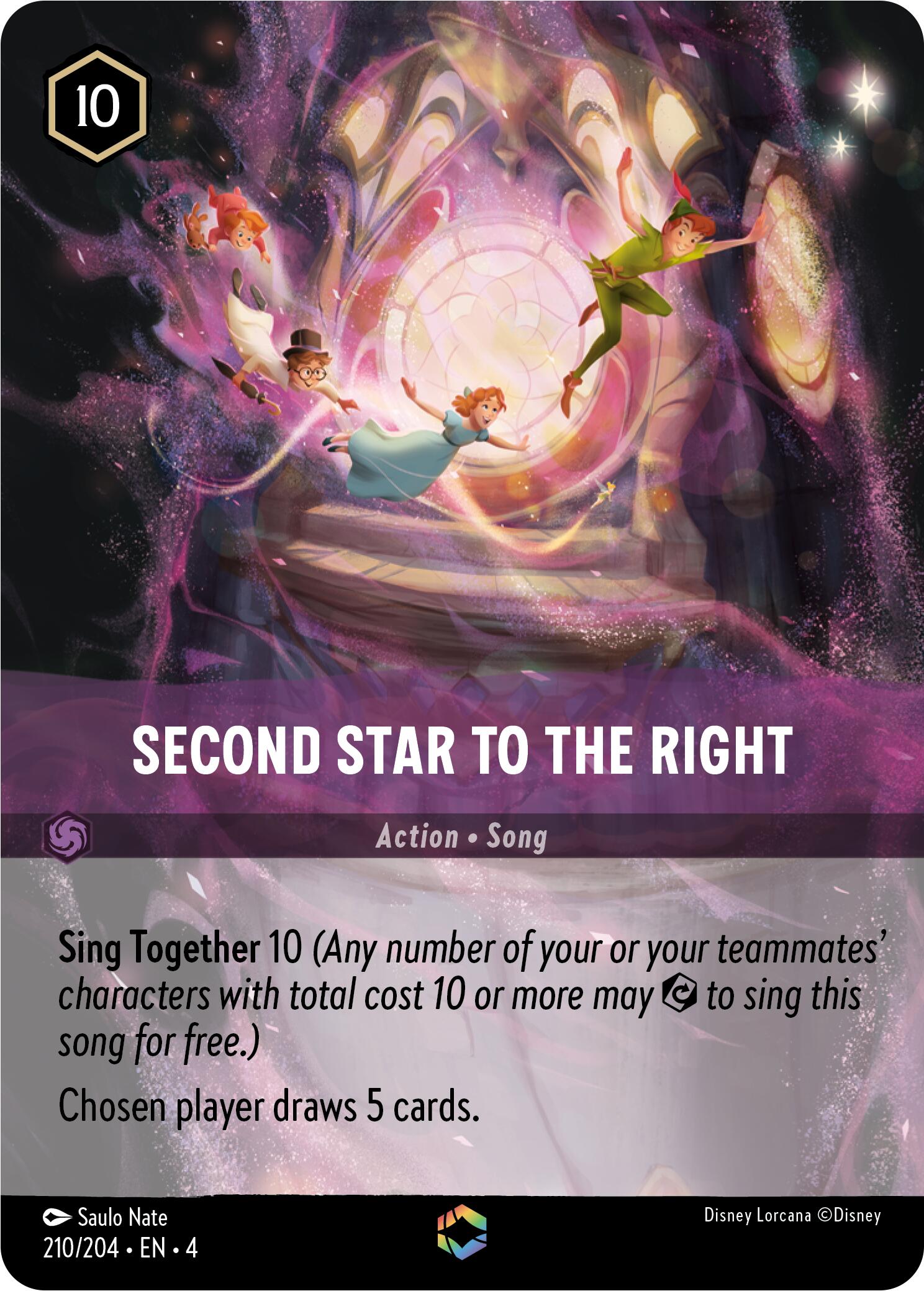 Second Star to the Right (Enchanted) (210/204) [Ursula's Return] | Boutique FDB TCG