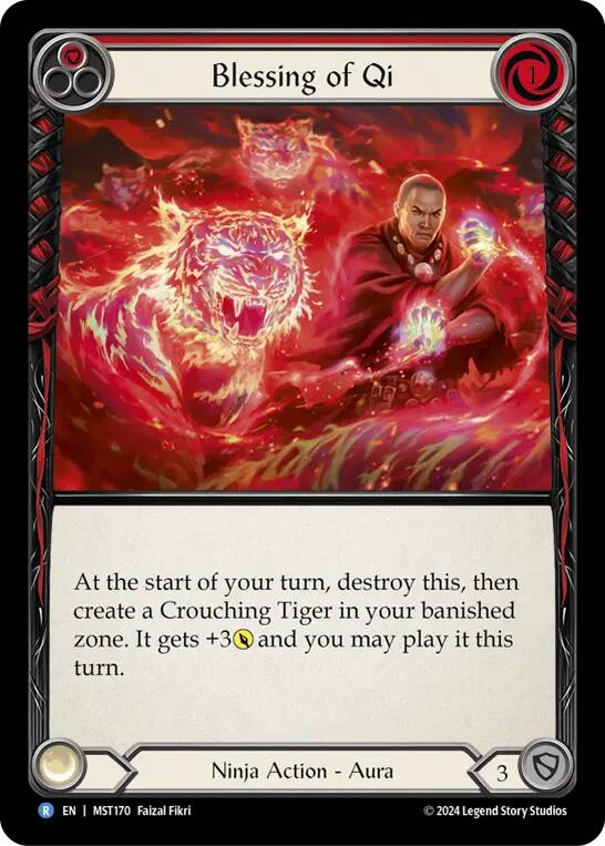 Blessing of Qi (Red) [MST170] (Part the Mistveil) | Boutique FDB TCG