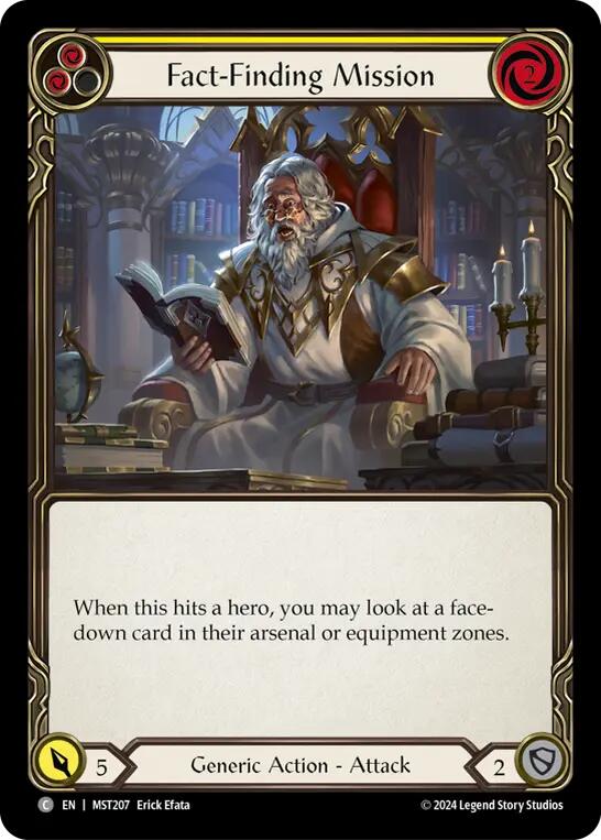 Fact-Finding Mission (Yellow) [MST207] (Part the Mistveil)  Rainbow Foil | Boutique FDB TCG