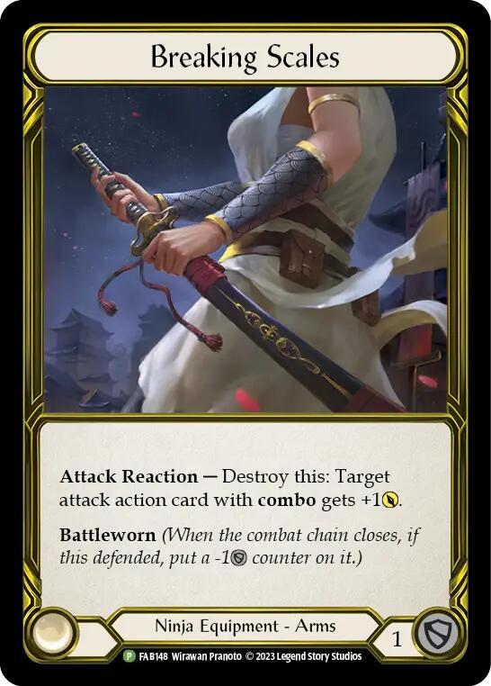 Breaking Scales (Golden) [FAB148] (Promo)  Cold Foil | Boutique FDB TCG